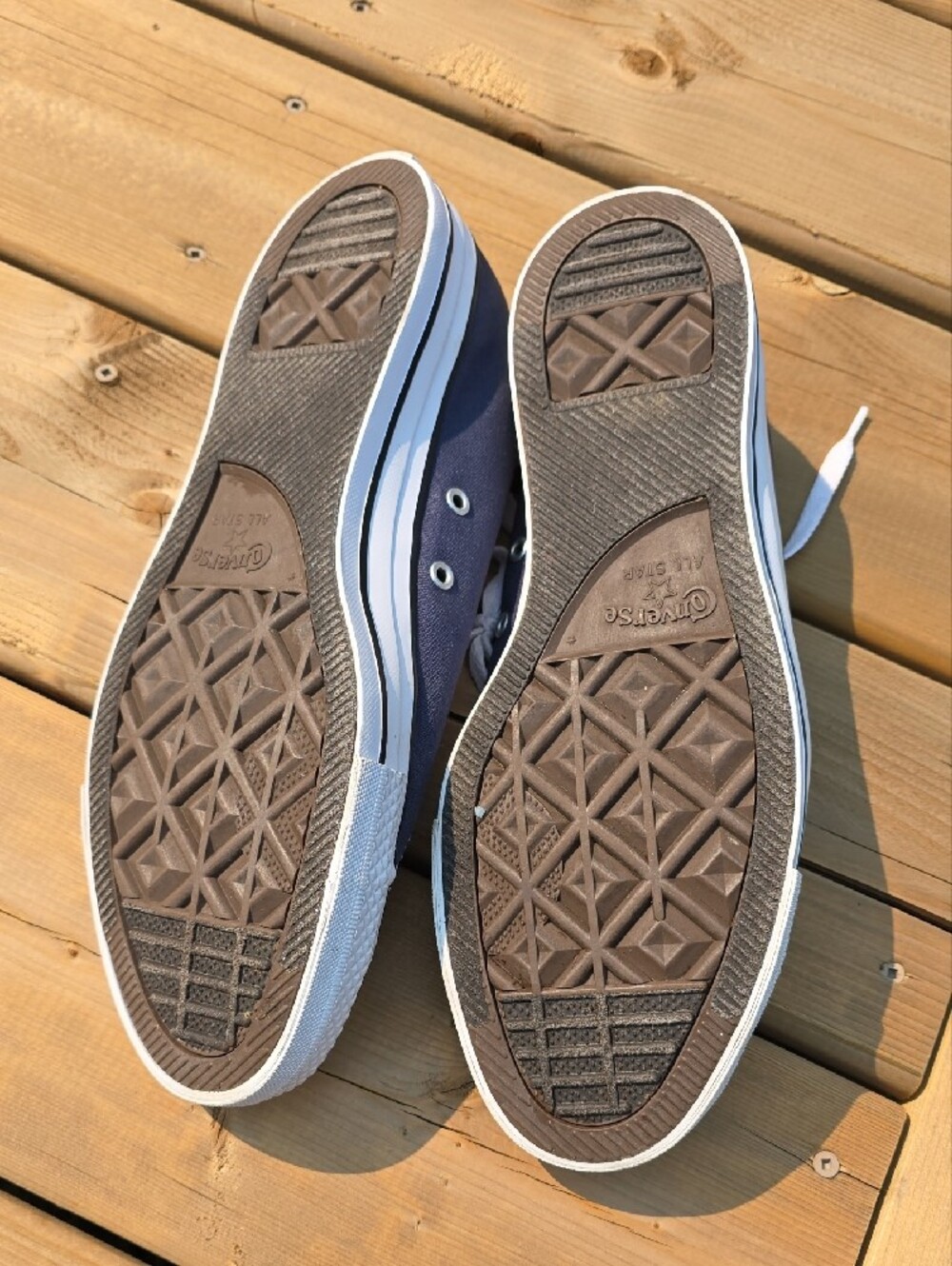 Converse Chuck Taylor All Star Low Top Navy Blue Mens 10 Womens 12 - Picture 4 of 7